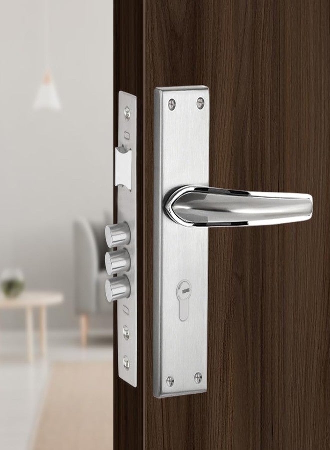 لينك قفل نقر Link Infynia | للأبواب الرئيسية والداخلية في المنازل والمكاتب والفنادق | طقم مقبض متين 8 بوصات مع إمكانية الوصول بالمفتاح من كلا الجانبين، 3 مفاتيح | تشطيب من الفولاذ المقاوم للصدأ | ضمان لمدة سنتين - Image 1